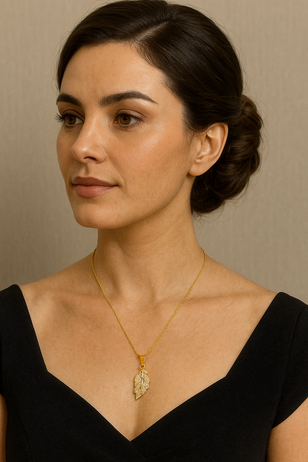 COLLAR DE ACERO HOJA CIRCON